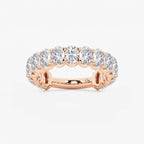 GWA010 - product video for 3 ctw Oval Lab Grown Diamond Three Quarter Eternity Wedding Band