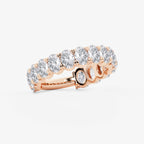 GWA010 - Additional Image 1 for  3 ctw Oval Lab Grown Diamond Three Quarter Eternity Wedding Band