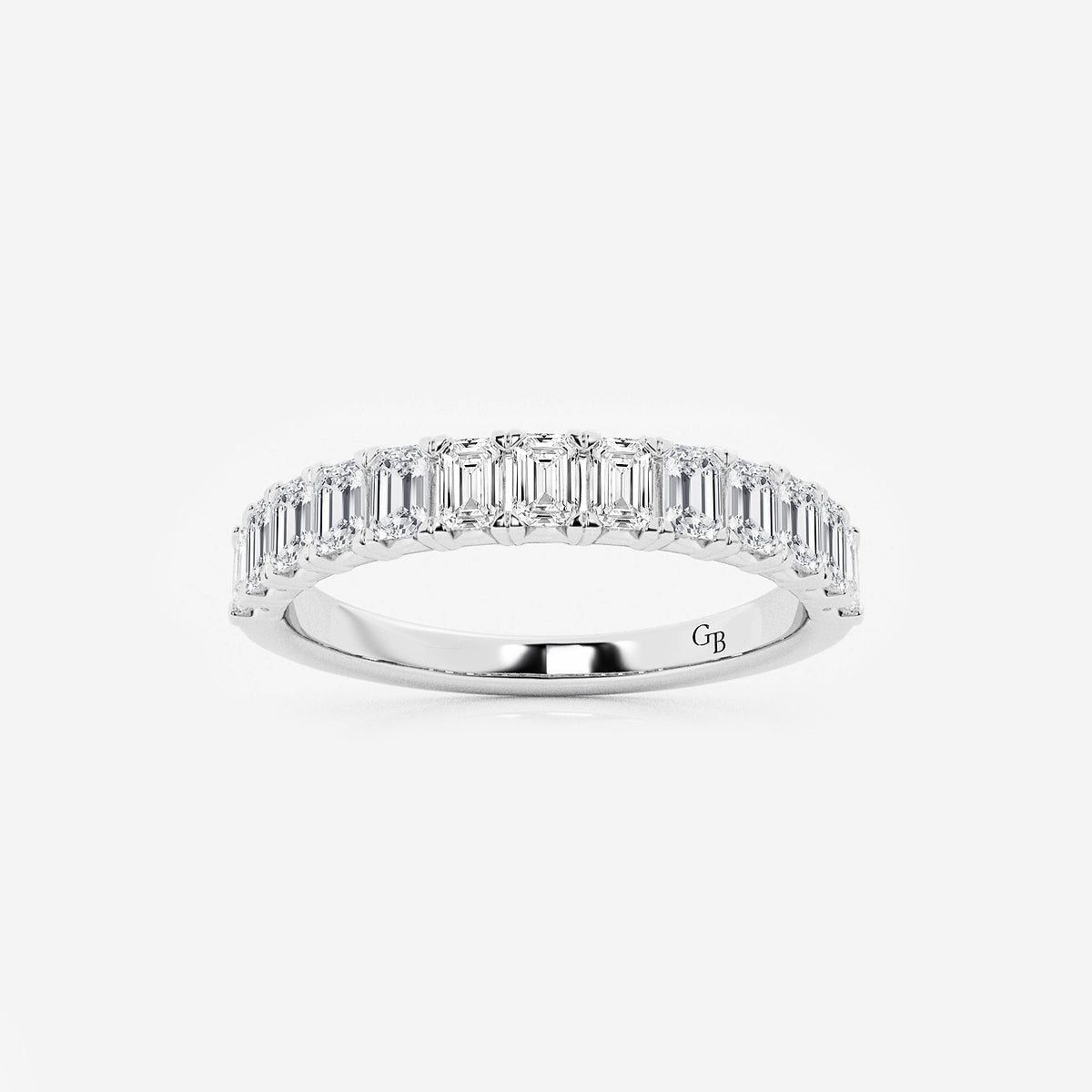 GWA011 - product video for 1 ctw Emerald Lab Grown Diamond Wedding Band