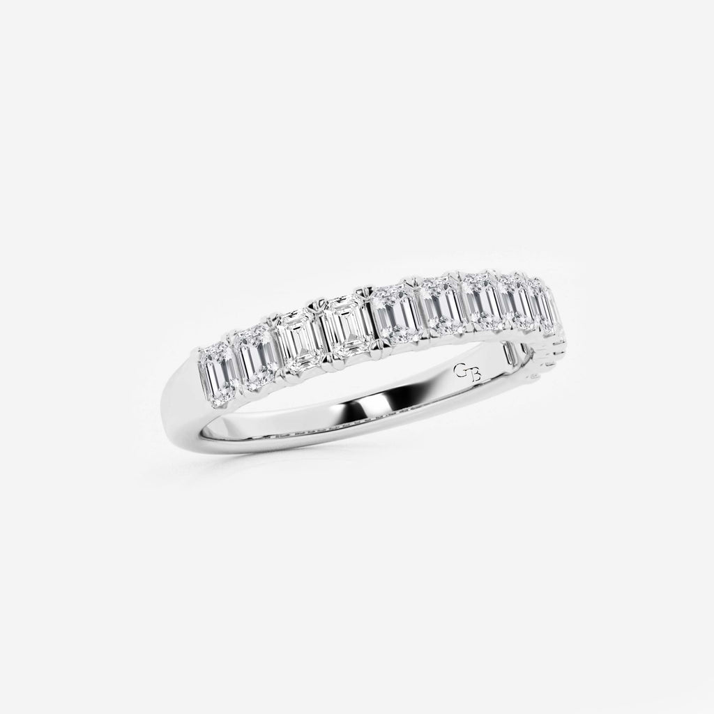GWA011 - Additional Image 1 for  1 ctw Emerald Lab Grown Diamond Wedding Band