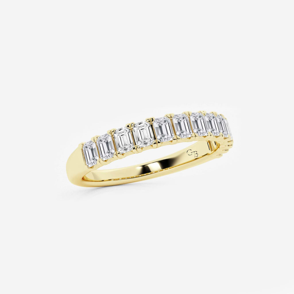 GWA011 - Additional Image 1 for  1 ctw Emerald Lab Grown Diamond Wedding Band