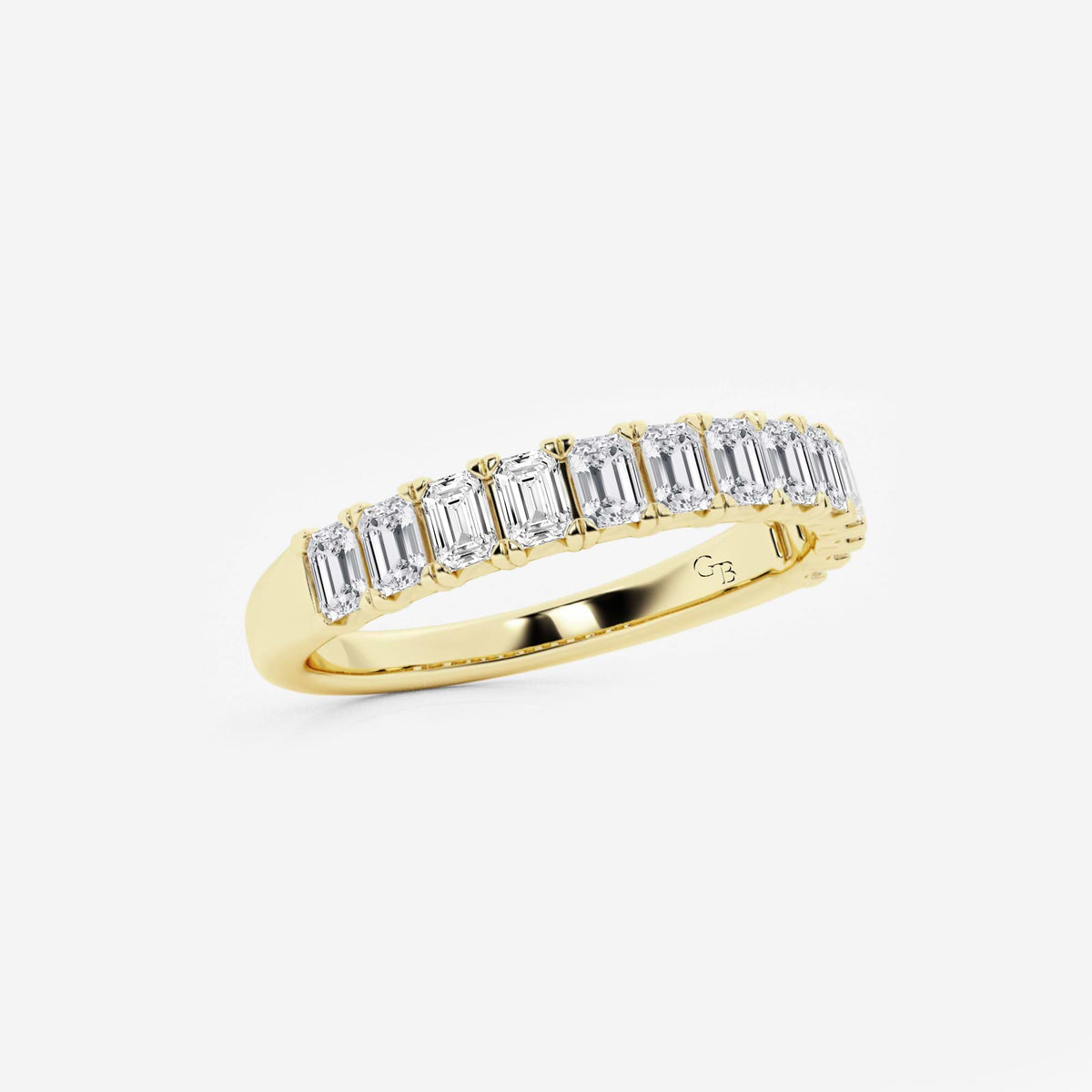 GWA011 - Additional Image 1 for  1 ctw Emerald Lab Grown Diamond Wedding Band