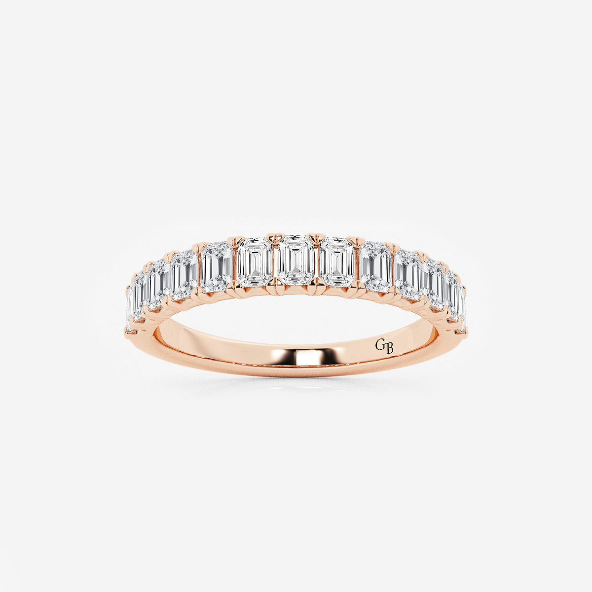 GWA011 - product video for 1 ctw Emerald Lab Grown Diamond Wedding Band