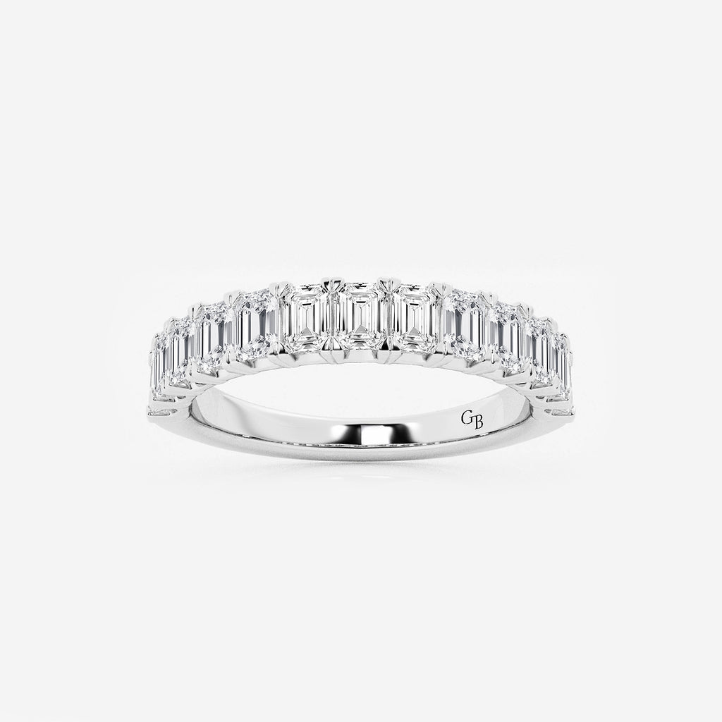 GWA011 - product video for 1 1/2 ctw Emerald Lab Grown Diamond Wedding Band