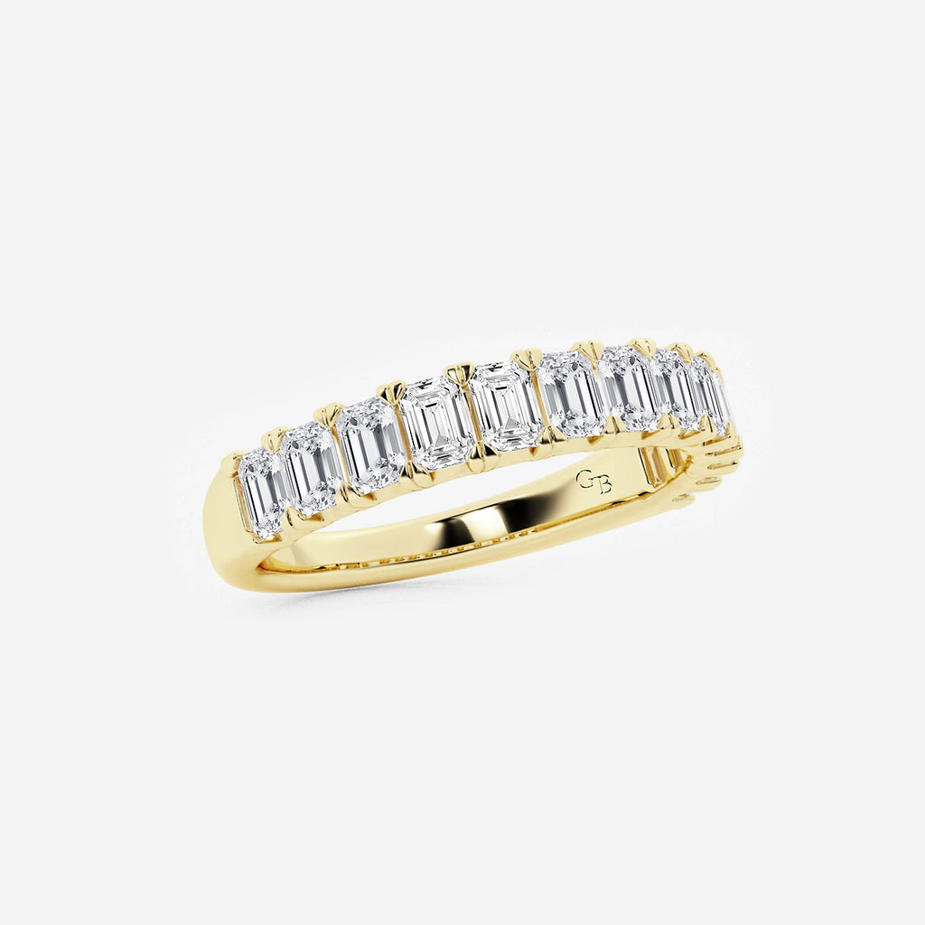 GWA011 - product video for 1 1/2 ctw Emerald Lab Grown Diamond Wedding Band