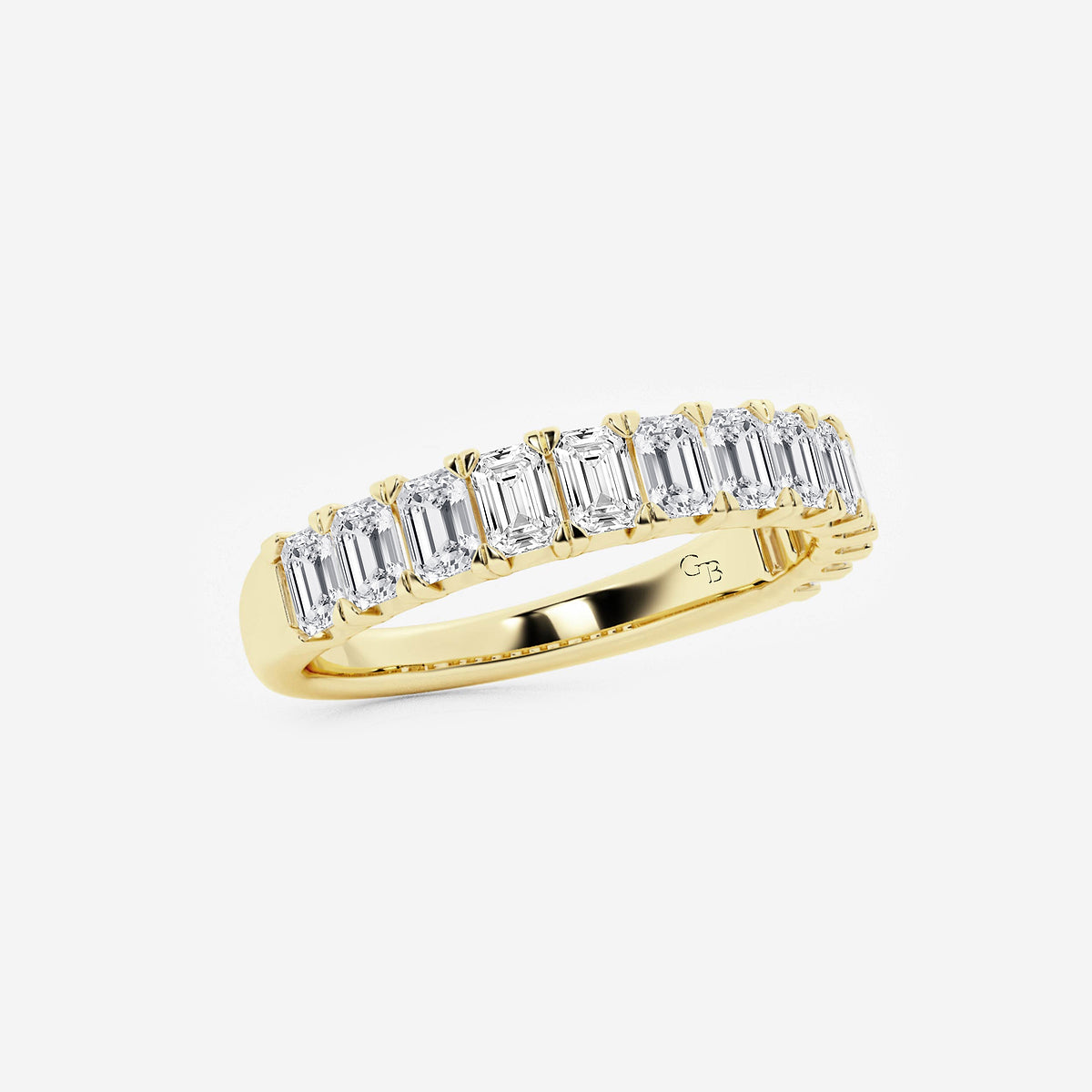 GWA011 - product video for 1 1/2 ctw Emerald Lab Grown Diamond Wedding Band