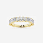 GWA011 - Additional Image 1 for  1 1/2 ctw Emerald Lab Grown Diamond Wedding Band