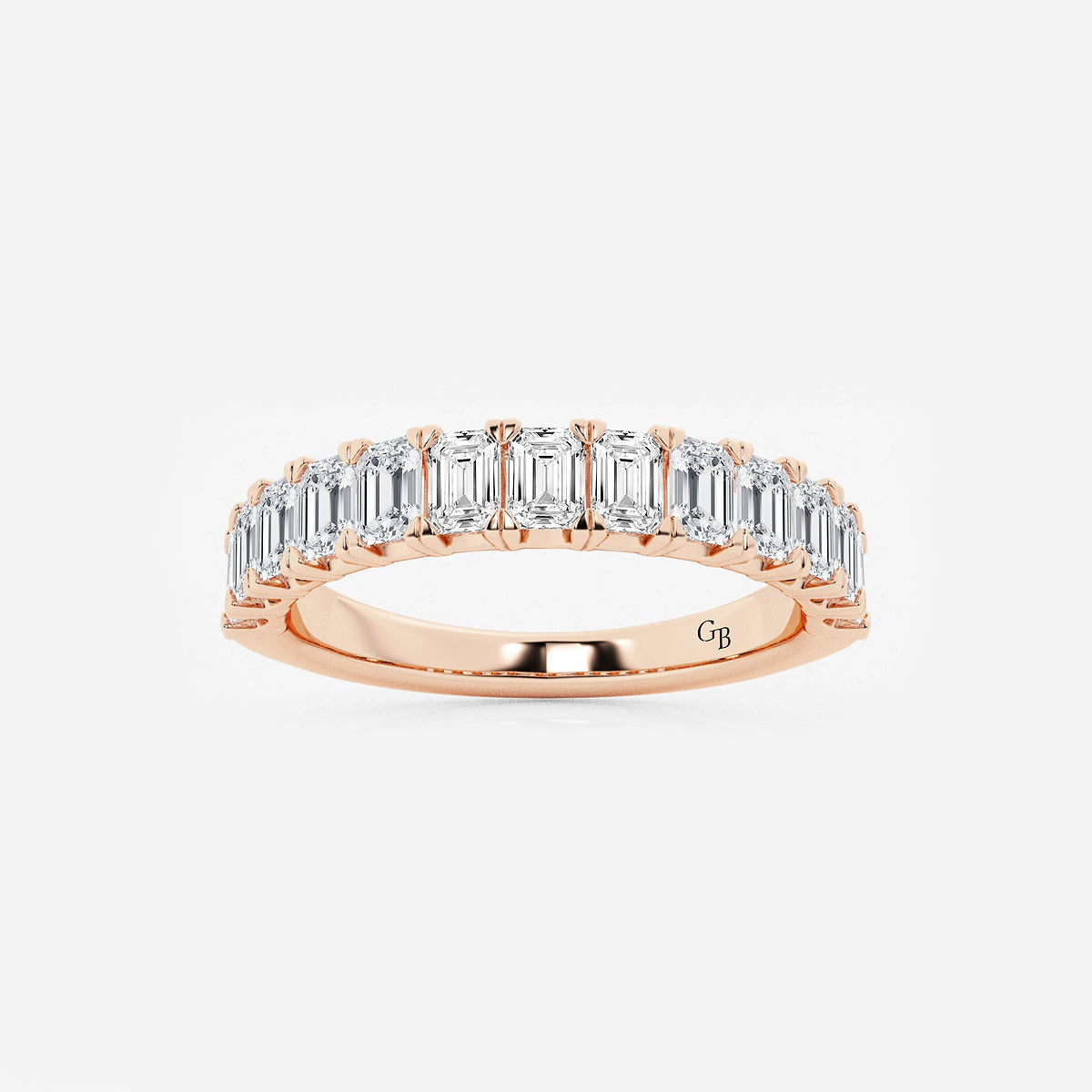 GWA011 - product video for 1 1/2 ctw Emerald Lab Grown Diamond Wedding Band