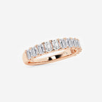 GWA011 - Additional Image 1 for  1 1/2 ctw Emerald Lab Grown Diamond Wedding Band