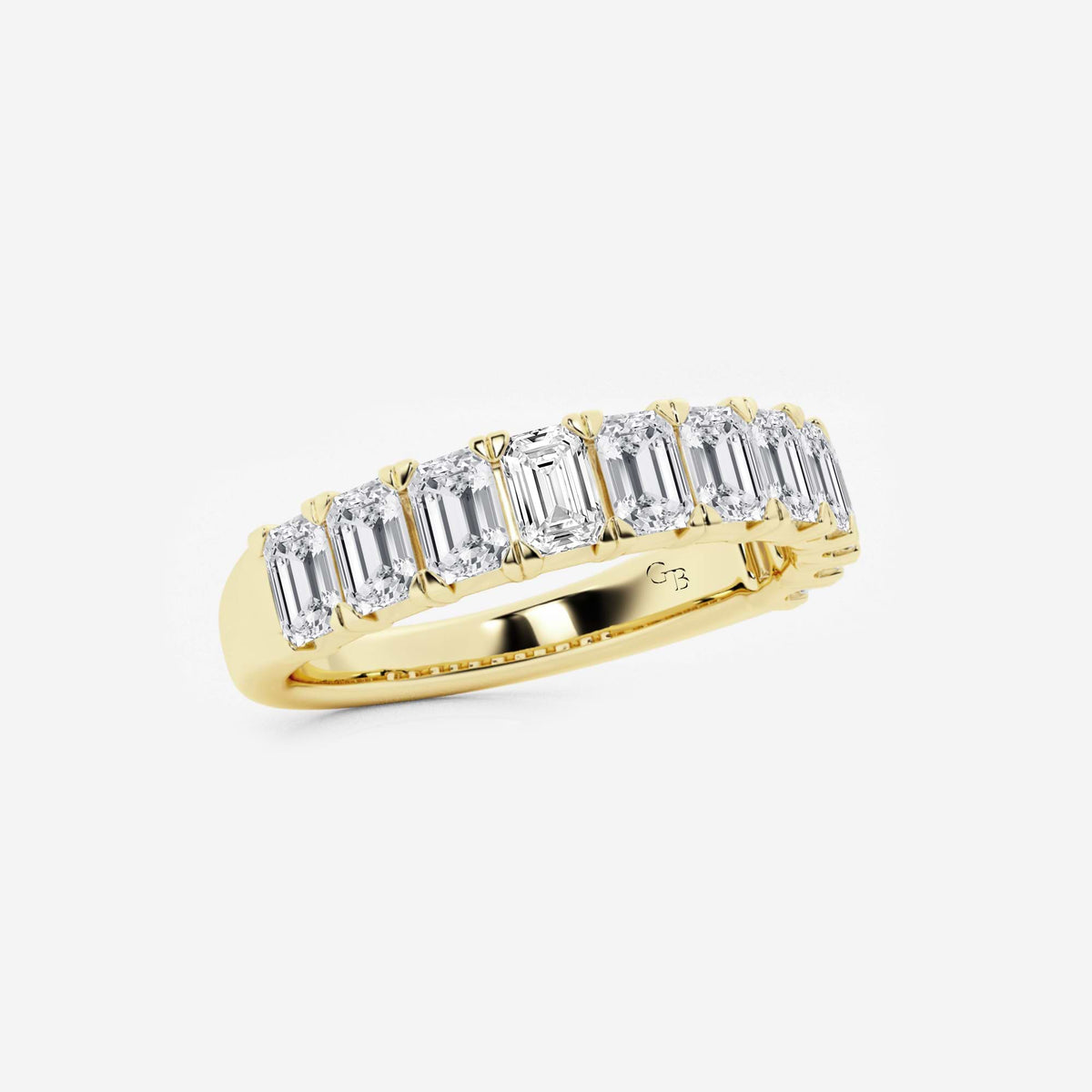 GWA011 - Additional Image 1 for  2 ctw Emerald Lab Grown Diamond Wedding Band