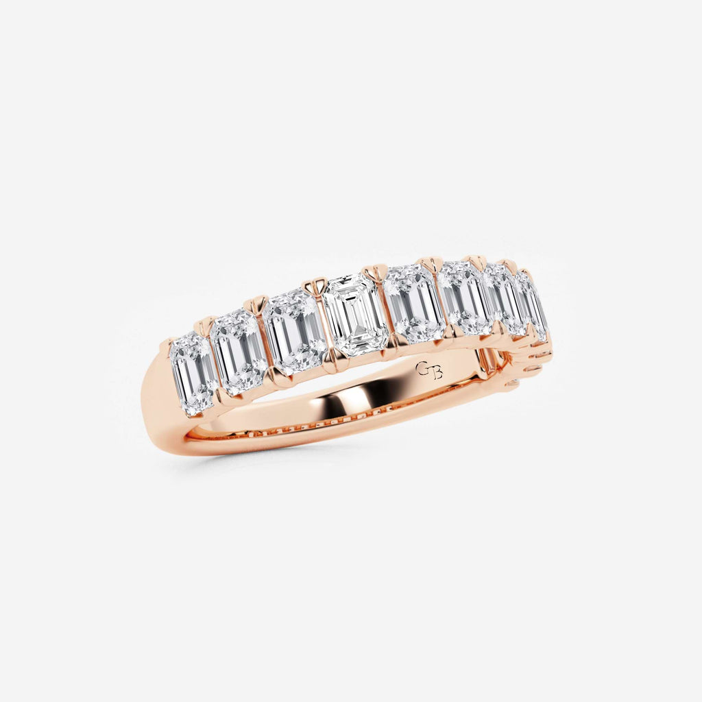 GWA011 - Additional Image 1 for  2 ctw Emerald Lab Grown Diamond Wedding Band