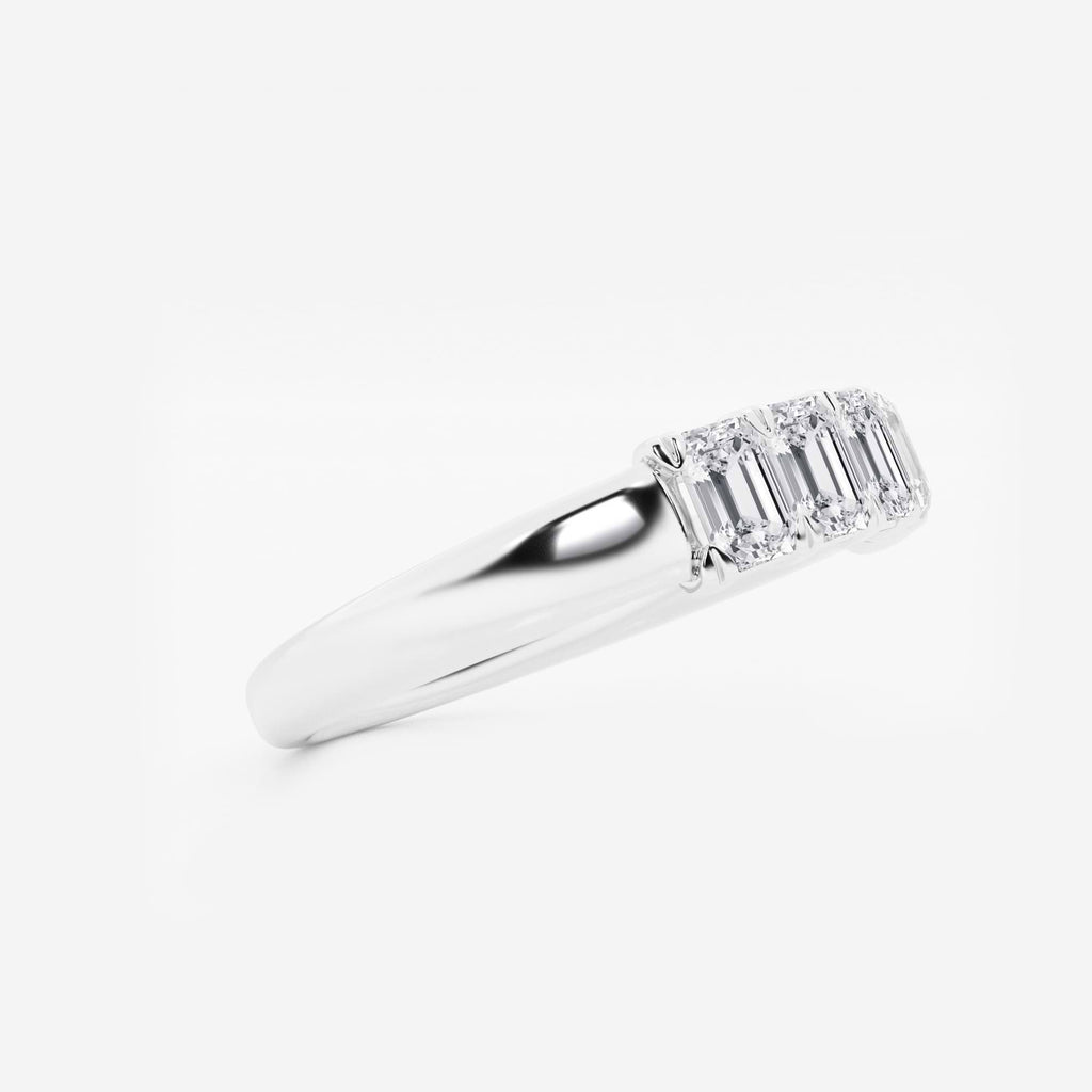 GWA012 - Additional Image 1 for  1 ctw Emerald Lab Grown Diamond Five-Stone Anniversary Band