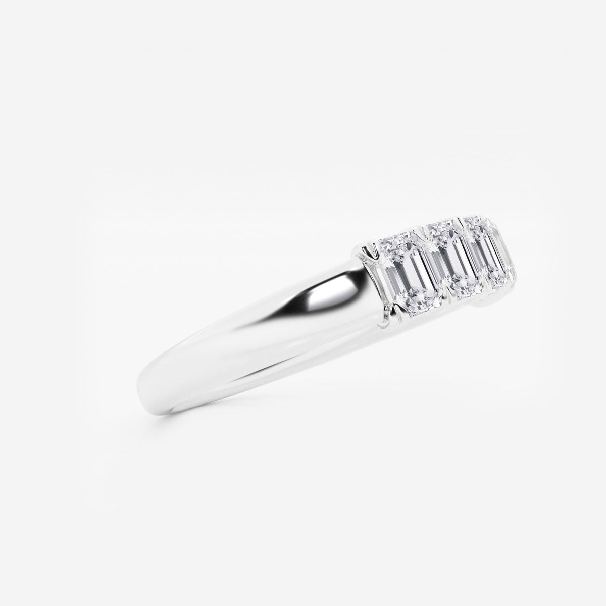 GWA012 - Additional Image 1 for  1 ctw Emerald Lab Grown Diamond Five-Stone Anniversary Band
