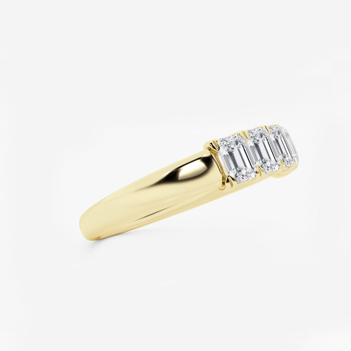 GWA012 - Additional Image 1 for  1 ctw Emerald Lab Grown Diamond Five-Stone Anniversary Band