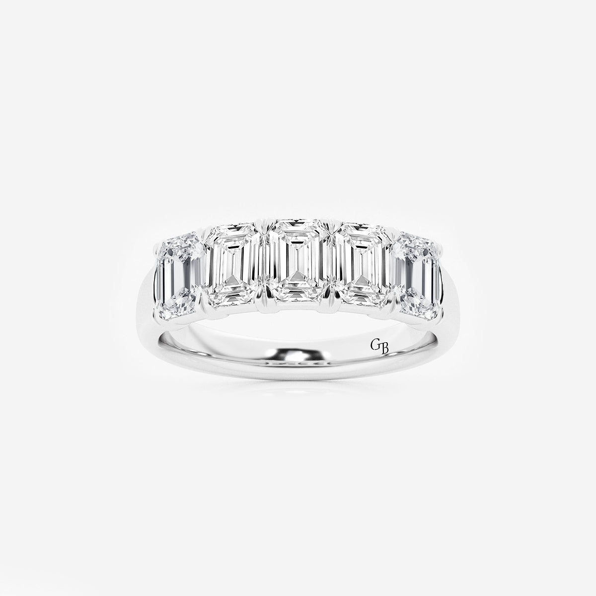 GWA012 - product video for 2 ctw Emerald Lab Grown Diamond Five-Stone Anniversary Band