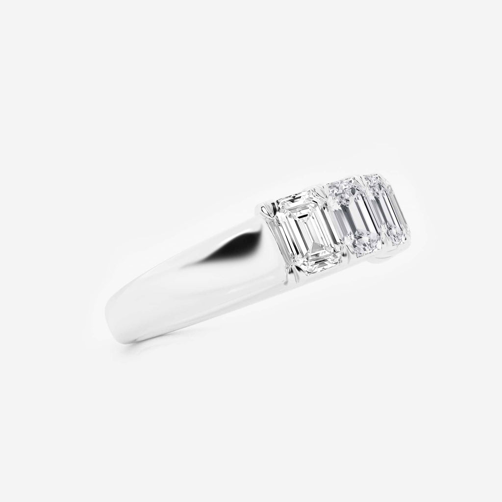 GWA012 - Additional Image 1 for  2 ctw Emerald Lab Grown Diamond Five-Stone Anniversary Band