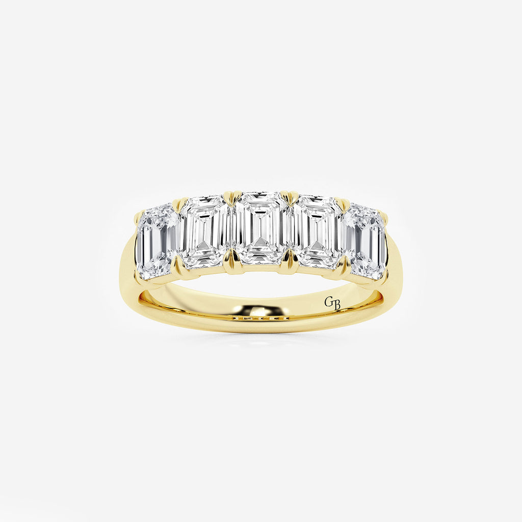 GWA012 - product video for 2 ctw Emerald Lab Grown Diamond Five-Stone Anniversary Band