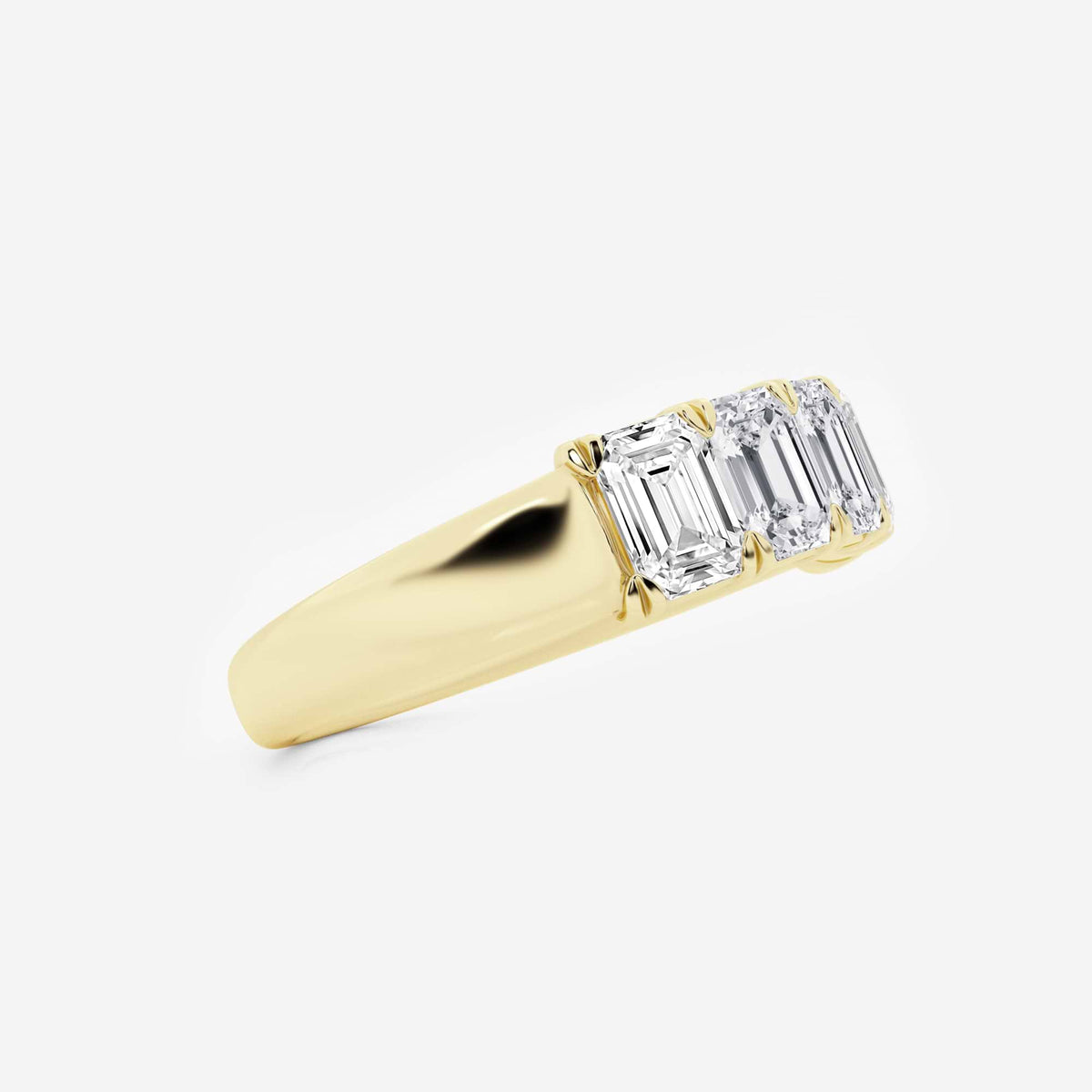 GWA012 - Additional Image 1 for  2 ctw Emerald Lab Grown Diamond Five-Stone Anniversary Band