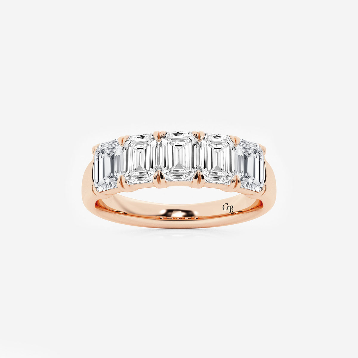 GWA012 - product video for 2 ctw Emerald Lab Grown Diamond Five-Stone Anniversary Band
