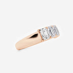 GWA012 - Additional Image 1 for  2 ctw Emerald Lab Grown Diamond Five-Stone Anniversary Band