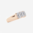 GWA012 - Additional Image 1 for  3 ctw Emerald Lab Grown Diamond Five-Stone Anniversary Band