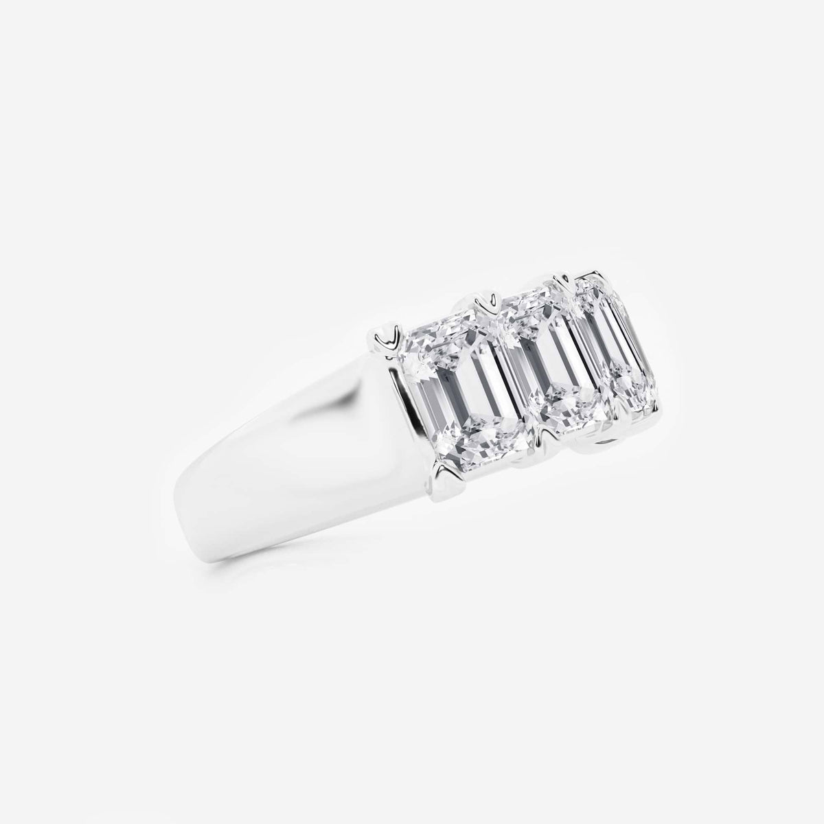 GWA012 - Additional Image 1 for  4 ctw Emerald Lab Grown Diamond Five-Stone Anniversary Band