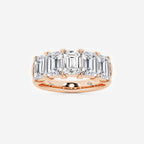 GWA012 - product video for 4 ctw Emerald Lab Grown Diamond Five-Stone Anniversary Band