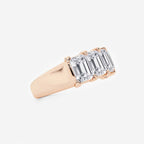GWA012 - Additional Image 1 for  4 ctw Emerald Lab Grown Diamond Five-Stone Anniversary Band