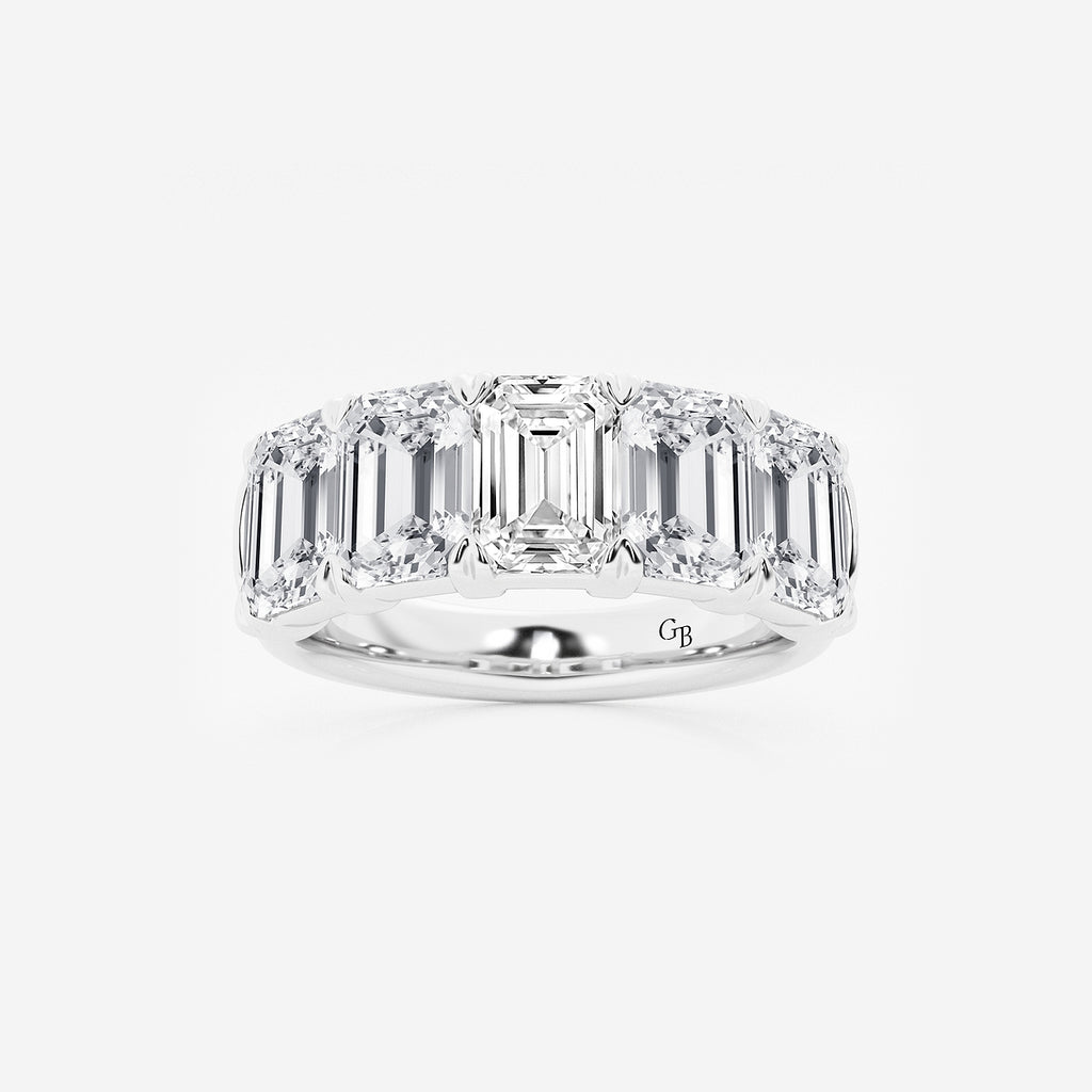 GWA012 - product video for 5 ctw Emerald Lab Grown Diamond Five-Stone Anniversary Band