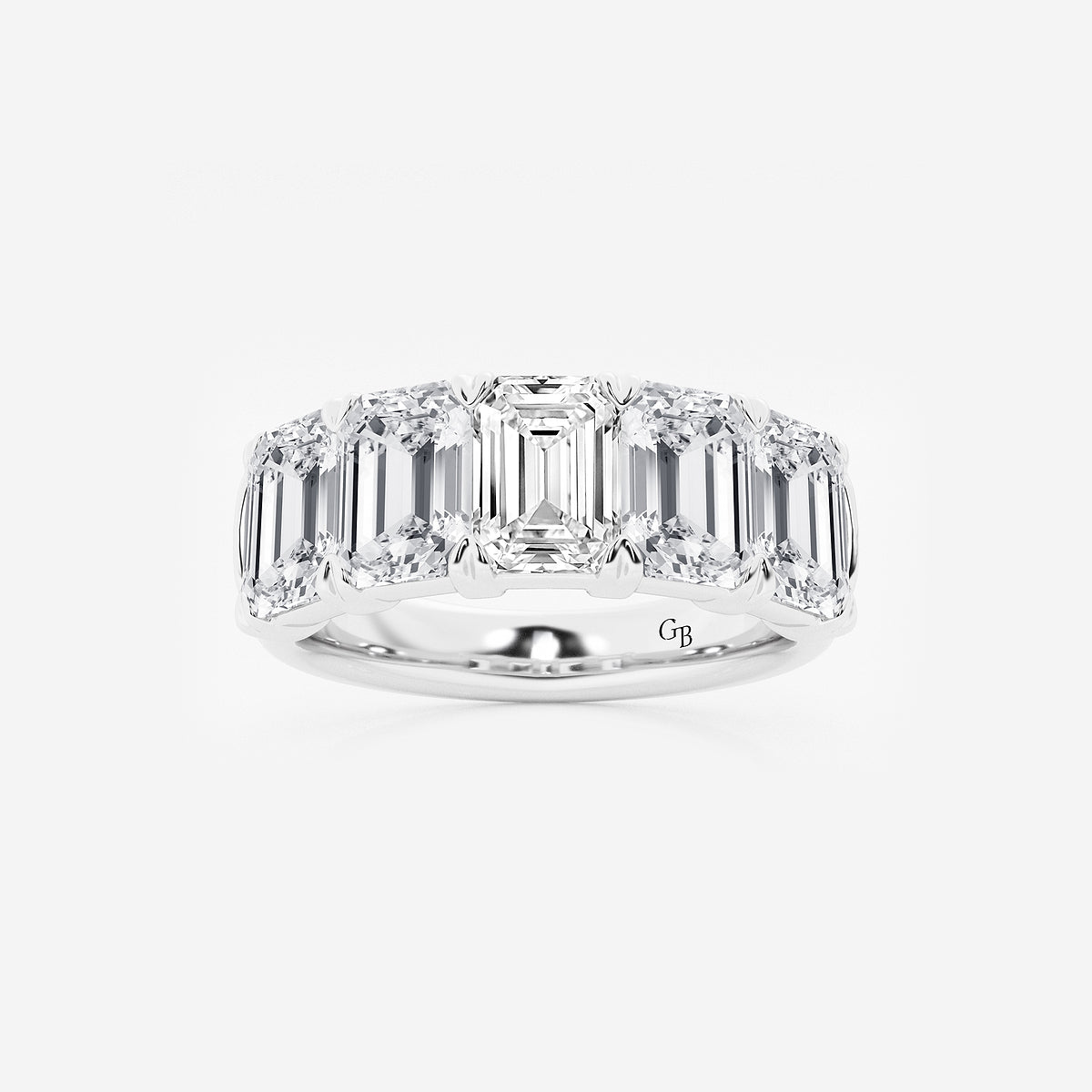 GWA012 - product video for 5 ctw Emerald Lab Grown Diamond Five-Stone Anniversary Band