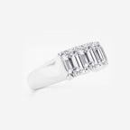 GWA012 - Additional Image 1 for  5 ctw Emerald Lab Grown Diamond Five-Stone Anniversary Band