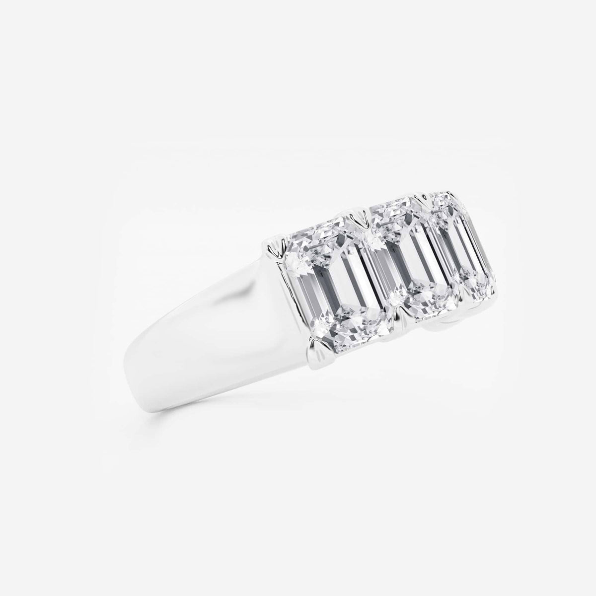 GWA012 - Additional Image 1 for  5 ctw Emerald Lab Grown Diamond Five-Stone Anniversary Band