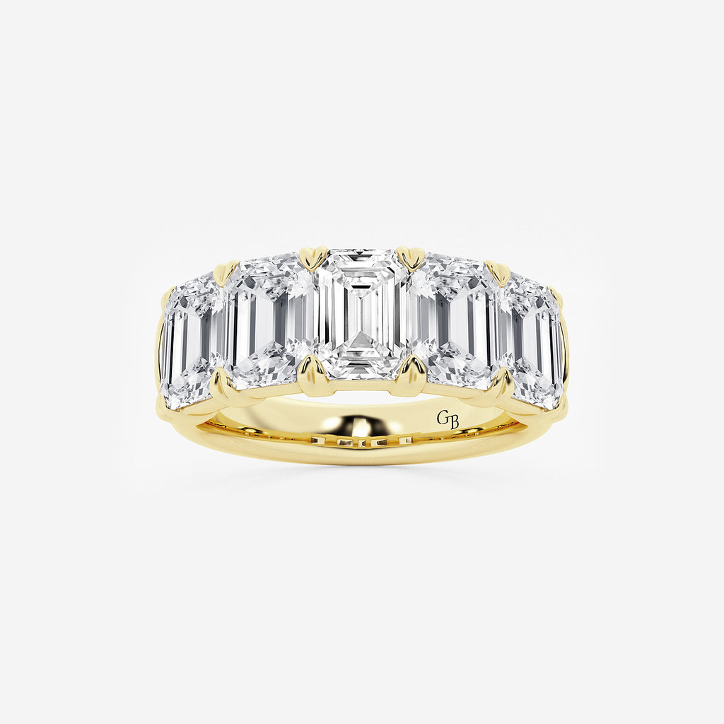 GWA012 - product video for 5 ctw Emerald Lab Grown Diamond Five-Stone Anniversary Band