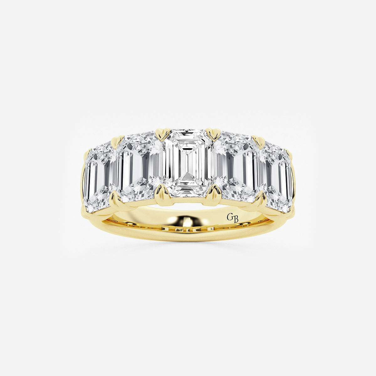 GWA012 - product video for 5 ctw Emerald Lab Grown Diamond Five-Stone Anniversary Band