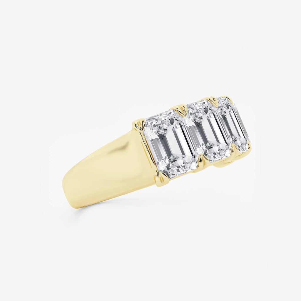 GWA012 - Additional Image 1 for  5 ctw Emerald Lab Grown Diamond Five-Stone Anniversary Band