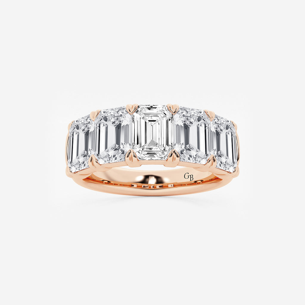 GWA012 - product video for 5 ctw Emerald Lab Grown Diamond Five-Stone Anniversary Band