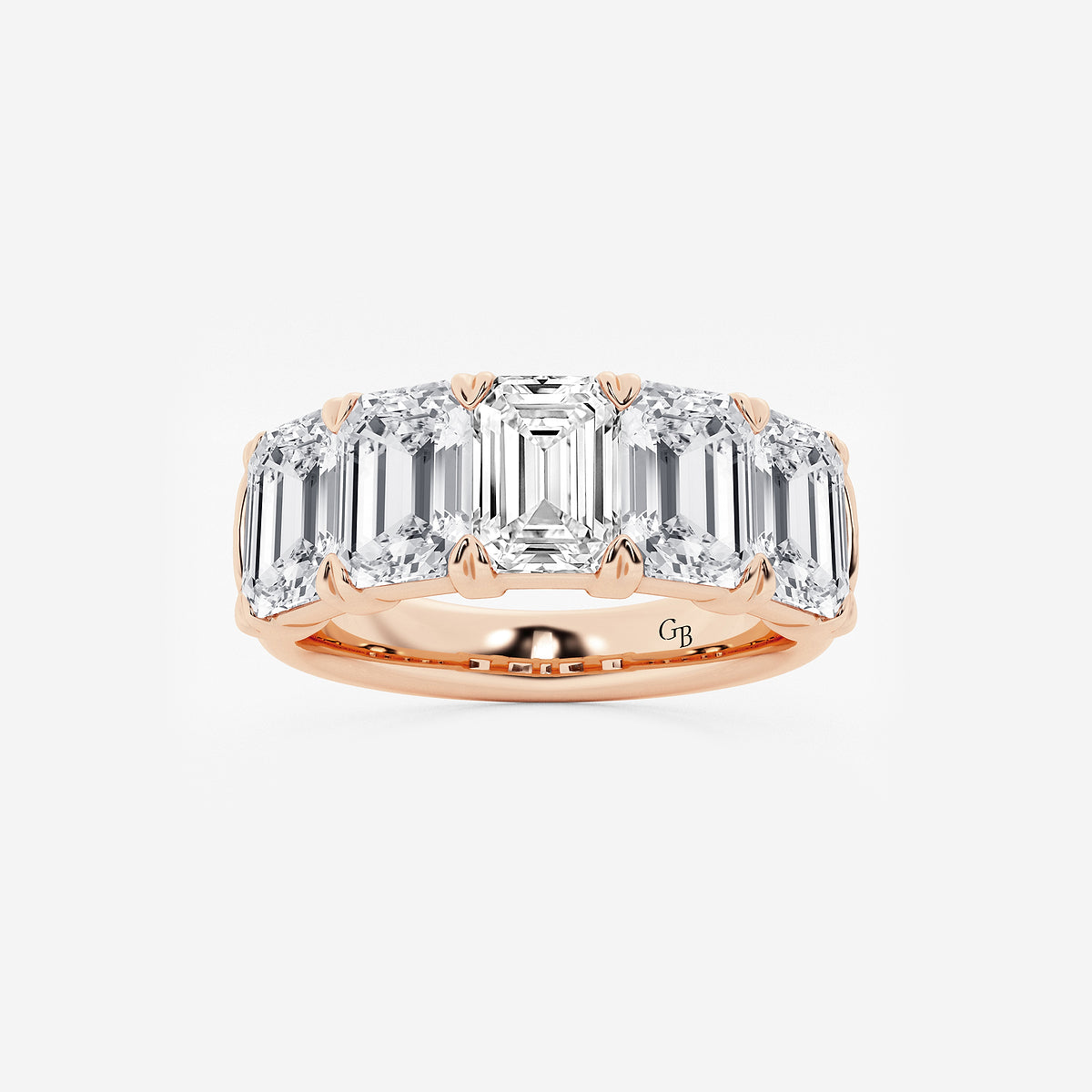GWA012 - product video for 5 ctw Emerald Lab Grown Diamond Five-Stone Anniversary Band