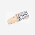GWA012 - Additional Image 1 for  5 ctw Emerald Lab Grown Diamond Five-Stone Anniversary Band