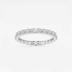 GWA013 - 1 ctw East-West Emerald Lab Grown Diamond Eternity Band - 1.9mm Width
