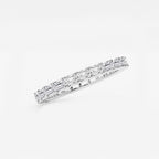 GWA013 - Additional Image 1 for  1 ctw East-West Emerald Lab Grown Diamond Eternity Band - 1.9mm Width
