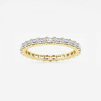 GWA013 - product video for 1 ctw East-West Emerald Lab Grown Diamond Eternity Band - 1.9mm Width