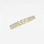 GWA013 - Additional Image 1 for  1 ctw East-West Emerald Lab Grown Diamond Eternity Band - 1.9mm Width
