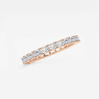 GWA013 - Additional Image 1 for  1 ctw East-West Emerald Lab Grown Diamond Eternity Band - 1.9mm Width