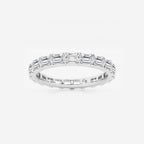 GWA013 - product video for 2 ctw East-West Emerald Lab Grown Diamond Eternity Band - 2.5mm Width