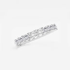 GWA013 - Additional Image 1 for  2 ctw East-West Emerald Lab Grown Diamond Eternity Band - 2.5mm Width