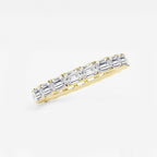 GWA013 - Additional Image 1 for  2 ctw East-West Emerald Lab Grown Diamond Eternity Band - 2.5mm Width