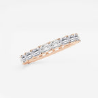 GWA013 - Additional Image 1 for  2 ctw East-West Emerald Lab Grown Diamond Eternity Band - 2.5mm Width