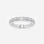 GWA013 - product video for 3 ctw East-West Emerald Lab Grown Diamond Eternity Band - 3.1mm Width