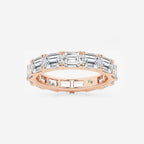 GWA013 - product video for 4 ctw East-West Emerald Lab Grown Diamond Eternity Band - 3.2mm Width