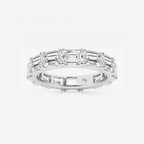 GWA013 - product video for 5 ctw East-West Emerald Lab Grown Diamond Eternity Band - 3.8mm Width